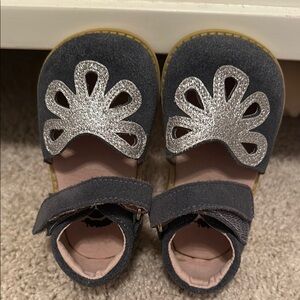 Gray and Silver Kids Shoes